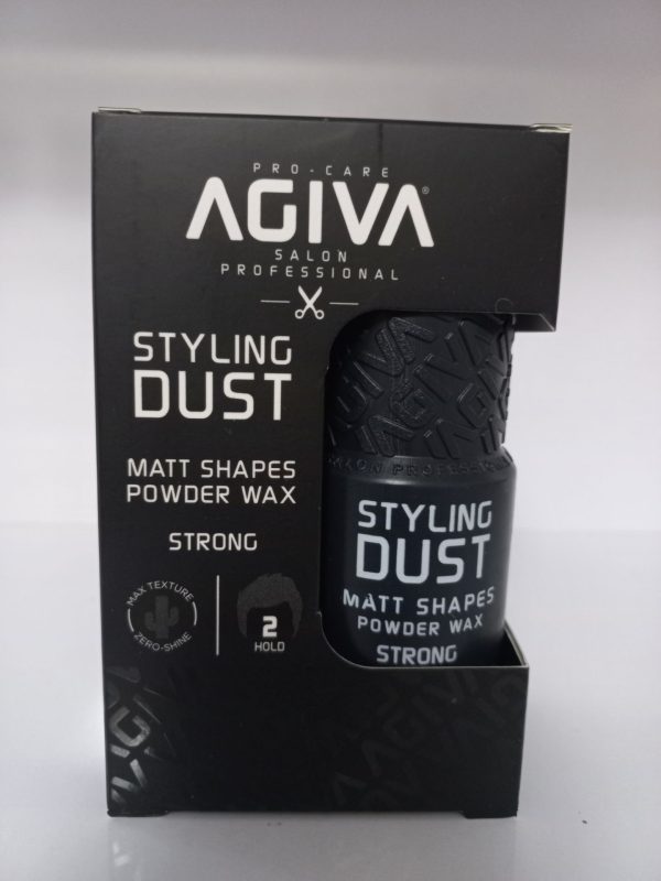 پودر حالت دهنده مو آگیوا مشکی مدل Strong Styling شماره 2 حجم 20 گرم